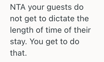 Screenshot 2025 07 09 at 3.09.13 PM Woman Refused To Let Her Guests Stay An Extra Day At Her House Because She Plans To Rest, So Now She Is Being Described As A Horrible Friend